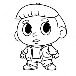 Pagina Para Colorear De Gangsta Stewie 74605-61539