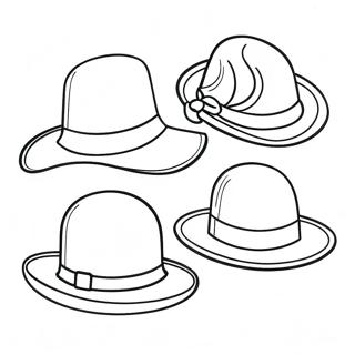 Sombreros Páginas Para Colorear