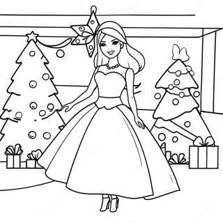 Pagina Para Colorear De Barbie En Navidad 7554-6139