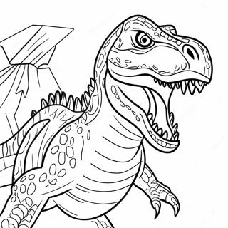 Pagina Para Colorear De Indominus Rex Rugiendo 7565-6149