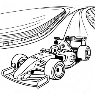 Pagina Para Colorear De La Pista De Carreras F1 Rapida 7585-6165