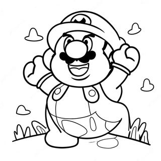 Pagina Para Colorear De Super Mario 3d World 7614-6187