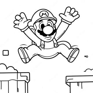 Pagina Para Colorear De Luigi Saltando En Super Mario 3d World 7615-6189