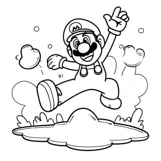 Pagina Para Colorear De Luigi Saltando En Super Mario 3d World 7615-6190