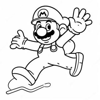 Pagina Para Colorear De Luigi Saltando En Super Mario 3d World 7615-6191