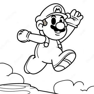 Pagina Para Colorear De Luigi Saltando En Super Mario 3d World 7615-6192