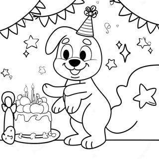 Pagina Para Colorear De La Celebracion De Cumpleanos De Bluey 7664-6228