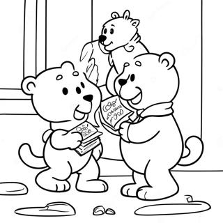 Osos Berenstain Páginas Para Colorear