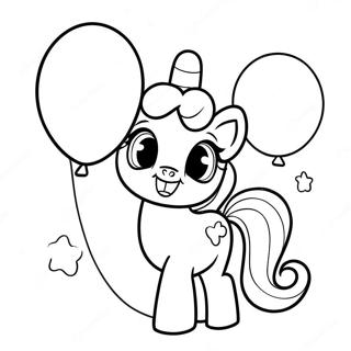 Pagina Para Colorear De Pinkie Pie Feliz Con Globos 7755-6302