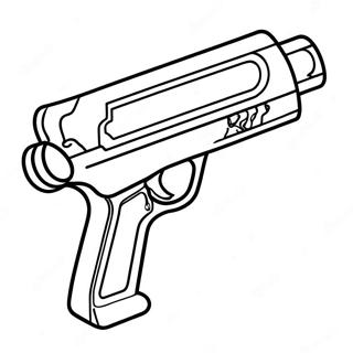 Pistola Nerf Páginas Para Colorear