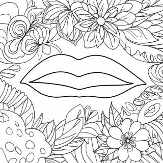 Labios Páginas Para Colorear