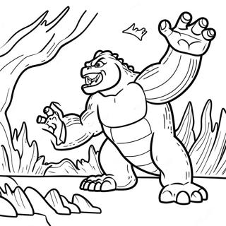 Pagina Para Colorear De Godzilla Vs Kong 7854-6378