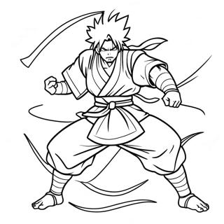 Pagina Para Colorear De Rengoku En Pose De Batalla 8025-6519