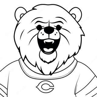 Pagina Para Colorear De La Mascota De Los Chicago Bears 8085-6565