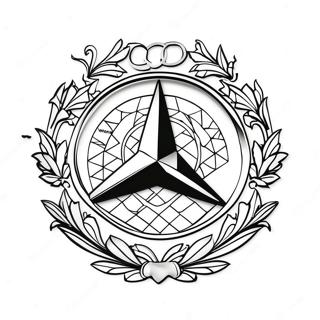 Pagina Para Colorear Del Logo De Mercedes 8094-6570