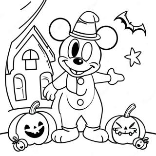 Gran Disney Halloween Páginas Para Colorear