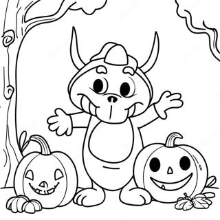 Pagina Para Colorear Grande De Halloween De Disney 8134-6602