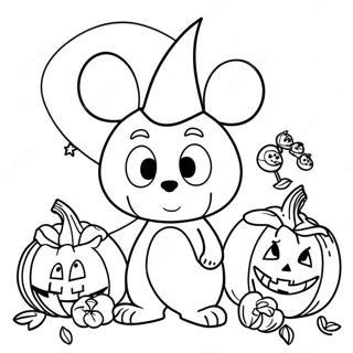 Pagina Para Colorear Grande De Halloween De Disney 8134-6604