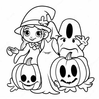 Pagina Para Colorear De Personajes Espeluznantes De Disney Para Halloween 8135-6606