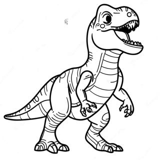 Pagina Para Colorear De Un T Rex Rugiendo 8176-6630