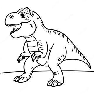 Pagina Para Colorear De Un T Rex Rugiendo 8176-6631