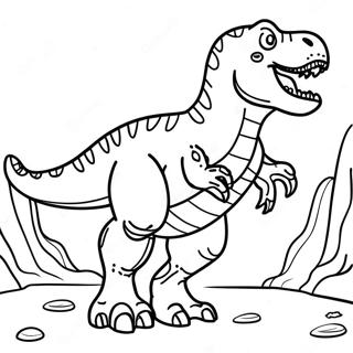 Pagina Para Colorear De Un T Rex Rugiendo 8176-6632