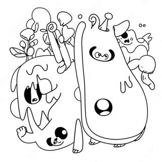 Pagina Para Colorear De Los Personajes De Adventure Time 8196-6646