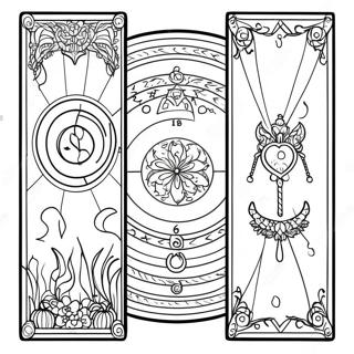 Pagina Para Colorear De Cartas Del Tarot Misticas 8206-6656