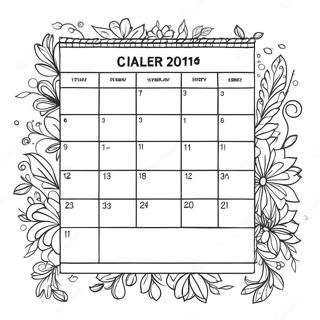 Pagina Para Colorear Del Calendario 8235-6676