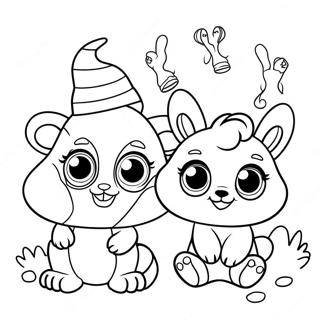 Pagina Para Colorear De Amigos Beanie Boo Adorables 8306-6733