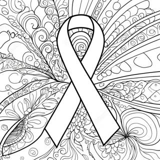 Pagina Para Colorear De Cinta De Concienciacion Sobre El Cancer De Mama 8325-6751