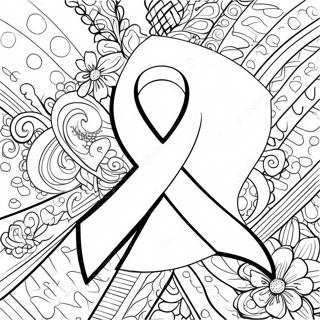 Pagina Para Colorear De Cinta De Concienciacion Sobre El Cancer De Mama 8325-6752