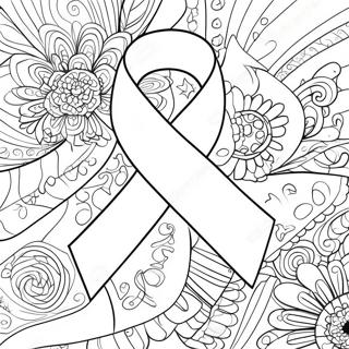 Pagina Para Colorear De Cinta De Concienciacion Sobre El Cancer De Mama 8325-6831