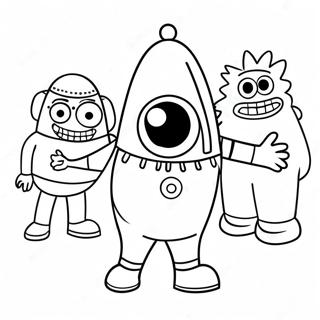 Pagina Para Colorear De Yo Gabba Gabba 8355-6775