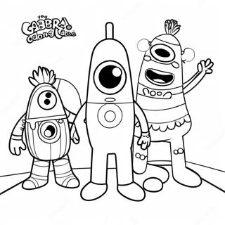 Pagina Para Colorear De Yo Gabba Gabba 8355-6776