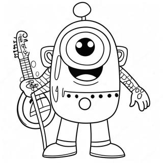 Pagina Para Colorear De Yo Gabba Gabba 8355-6853