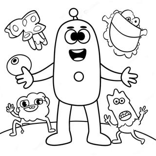 Pagina Para Colorear De Yo Gabba Gabba 8355-6854