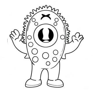 Pagina Para Colorear De Yo Gabba Gabba 8355-6855