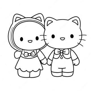 Pagina Para Colorear De Hello Kitty Y Dear Daniel 8405-6886