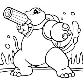 Pagina Para Colorear De Blastoise Disparando Canones De Agua 8426-6905