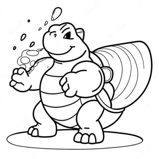 Pagina Para Colorear De Blastoise Disparando Canones De Agua 8426-6906