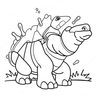 Pagina Para Colorear De Blastoise Disparando Canones De Agua 8426-6907