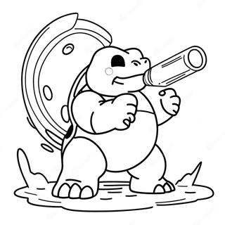 Pagina Para Colorear De Blastoise Disparando Canones De Agua 8426-6908