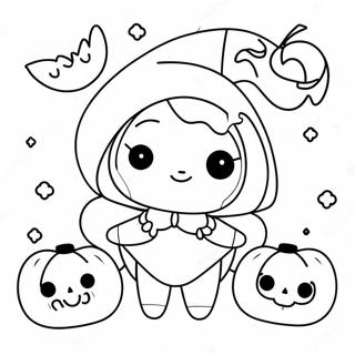 Pagina Para Colorear De Halloween Kawaii 8475-6944