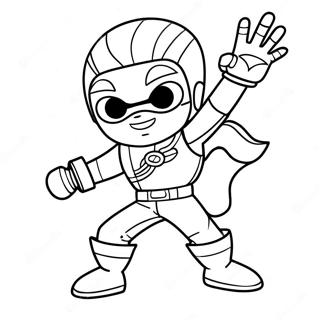 Pagina Para Colorear De Kid Danger En Accion 8576-7026