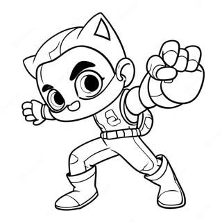 Pagina Para Colorear De Kid Danger En Accion 8576-7028