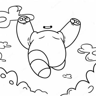 Pagina Para Colorear De Baymax Volando En El Cielo 8586-7033