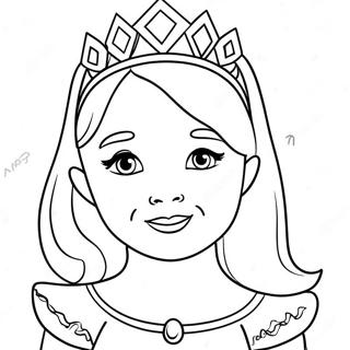 Pagina Para Colorear De Una Adorable Princesa 8596-7043