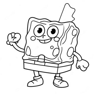 Halloween Bob Esponja Páginas Para Colorear