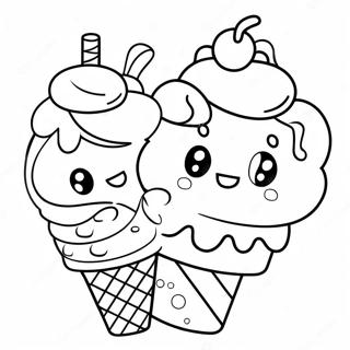 Pagina Para Colorear De Lindos Num Noms Con Helado 8757-7162